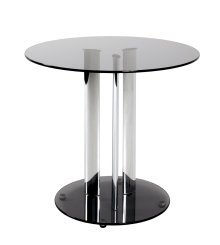 Beistelltisch Bonax chrom-grau 