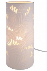 Porzellan Lampe "Blattwerk" 