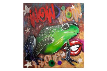 Bild Street Art "Frosch" 