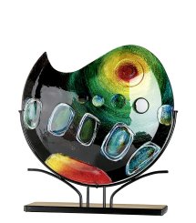GILDE GlasArt Dekovase "Sunrise" 