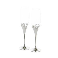 2er-Set Champagnerglas "Hearts" 
